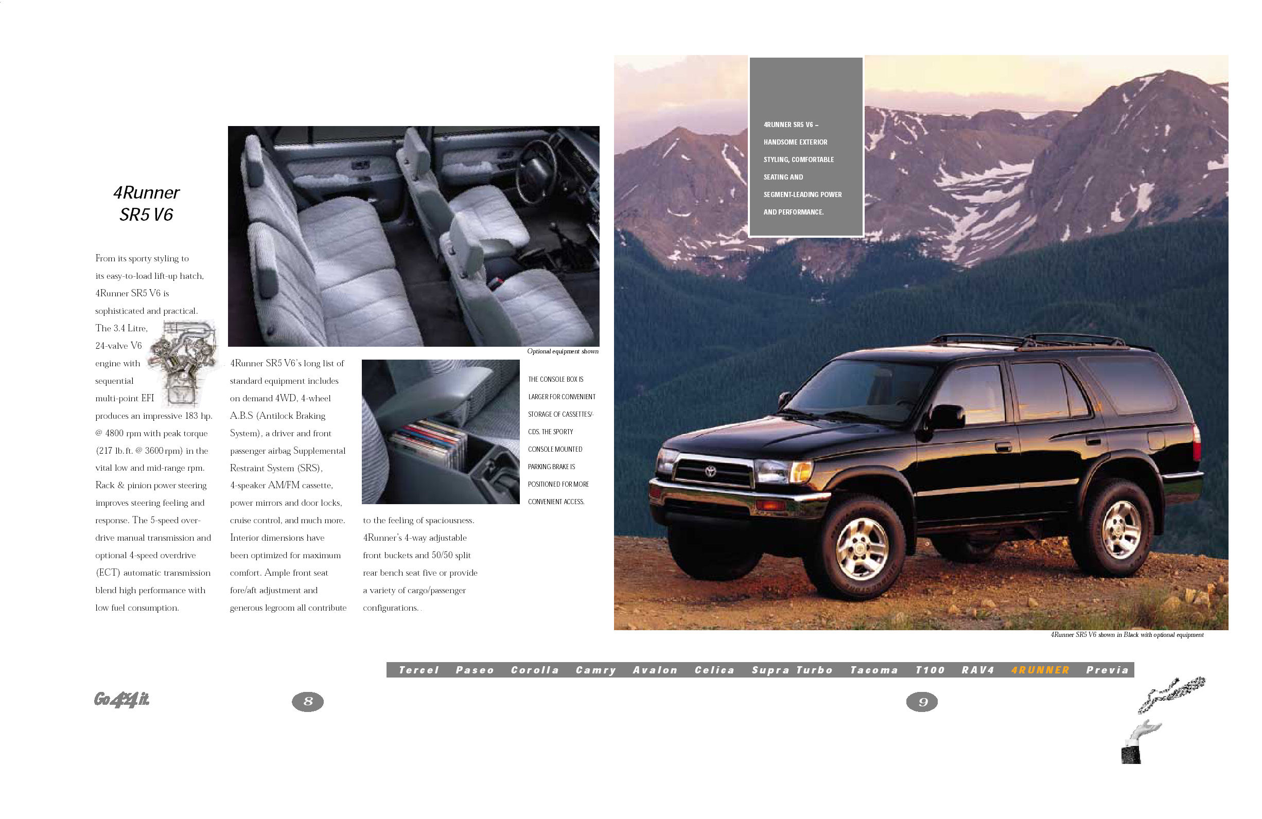 1997 Toyota 4runner brochure